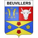 Beuvillers 54 ville sticker blason écusson autocollant adhésif