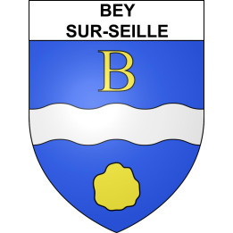 Stickers coat of arms Bey-sur-Seille adhesive sticker