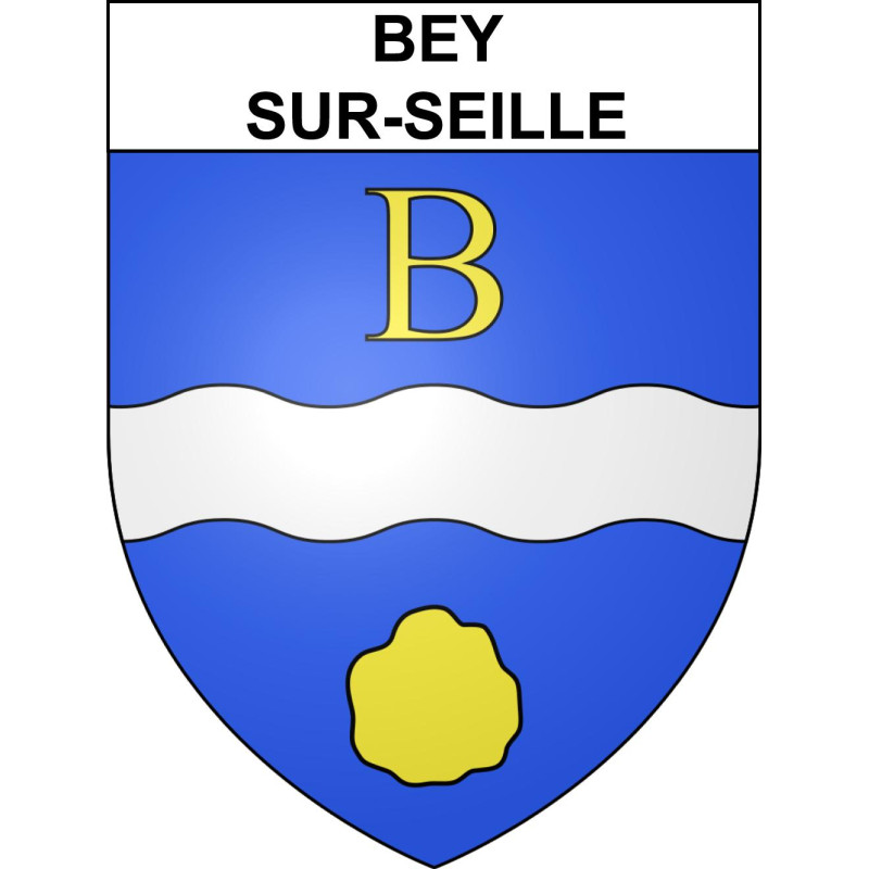 Stickers coat of arms Bey-sur-Seille adhesive sticker