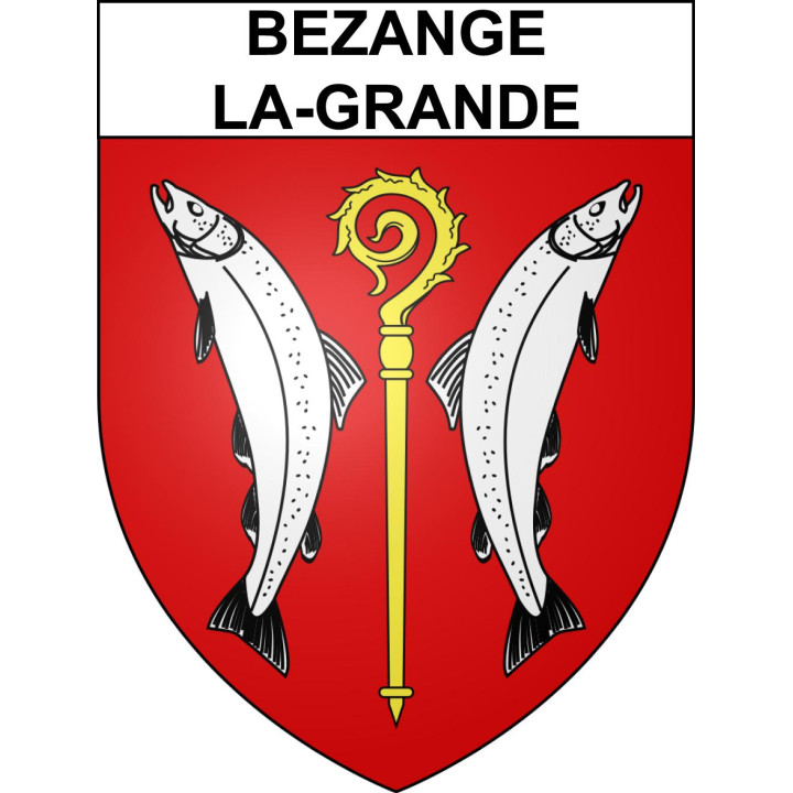 Bezange-la-Grande Sticker wappen, gelsenkirchen, augsburg, klebender aufkleber
