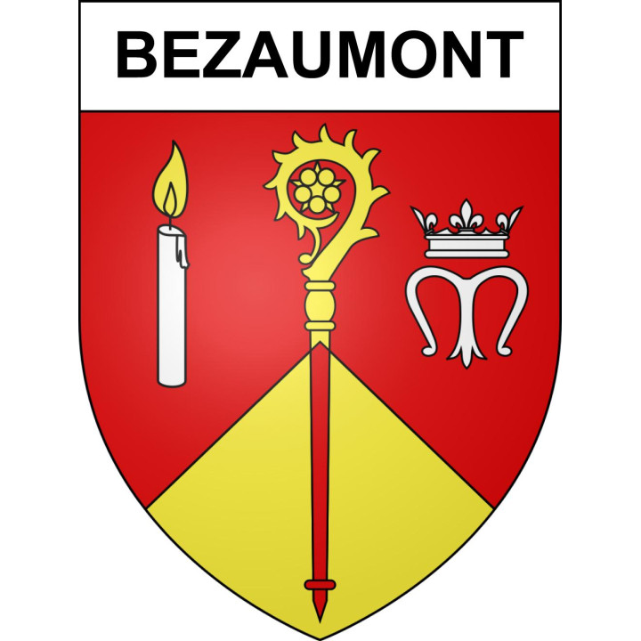Stickers coat of arms Bezaumont adhesive sticker