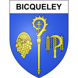 Bicqueley 54 ville sticker blason écusson autocollant adhésif