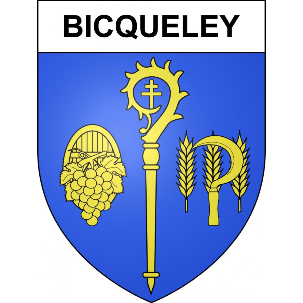 Stickers coat of arms Bicqueley adhesive sticker