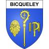 Bicqueley Sticker wappen, gelsenkirchen, augsburg, klebender aufkleber