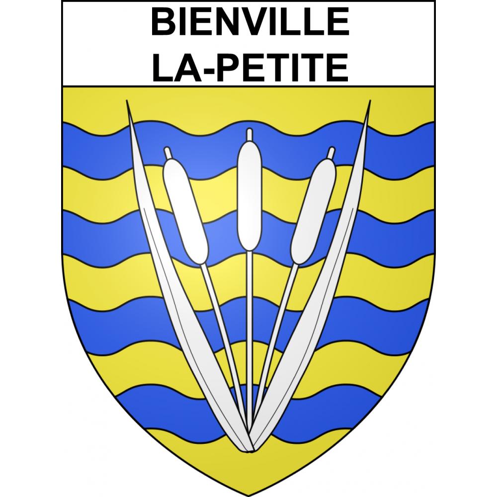 Pegatinas escudo de armas de Bienville-la-Petite adhesivo de la etiqueta engomada