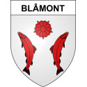 Pegatinas escudo de armas de Blâmont adhesivo de la etiqueta engomada