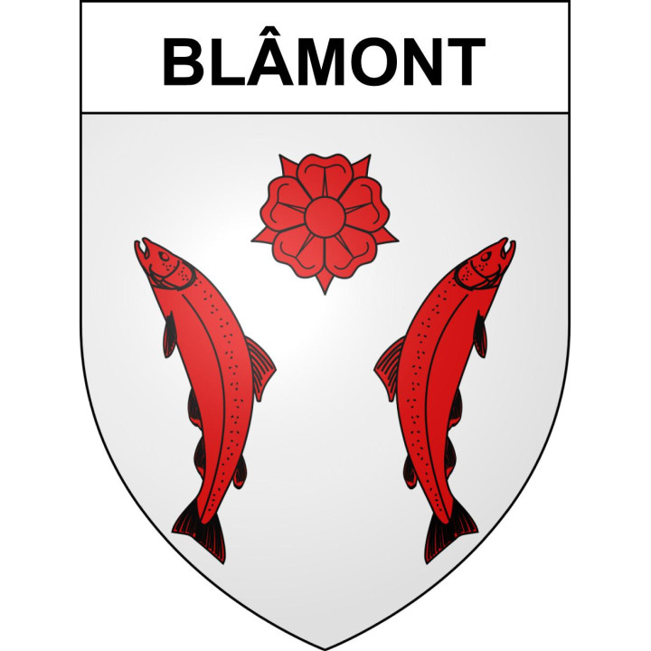Blâmont Sticker wappen, gelsenkirchen, augsburg, klebender aufkleber