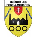 Blénod-lès-Pont-à-Mousson 54 ville sticker blason écusson autocollant adhésif