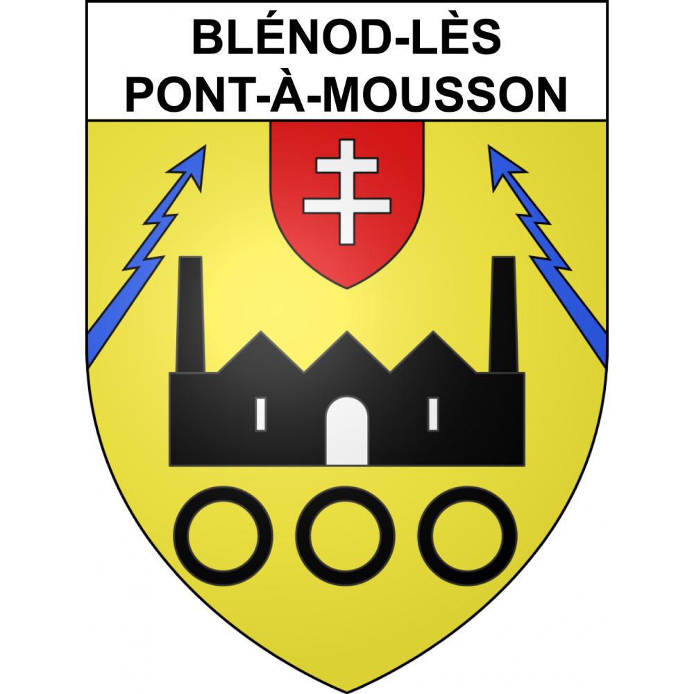 Blénod-lès-Pont-à-Mousson 54 ville sticker blason écusson autocollant adhésif