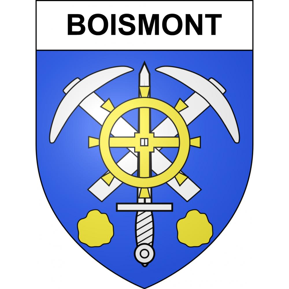 Pegatinas escudo de armas de Boismont adhesivo de la etiqueta engomada