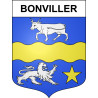 Pegatinas escudo de armas de Bonviller adhesivo de la etiqueta engomada