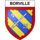 Pegatinas escudo de armas de Borville adhesivo de la etiqueta engomada