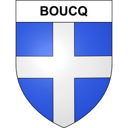 Boucq 54 ville sticker blason écusson autocollant adhésif