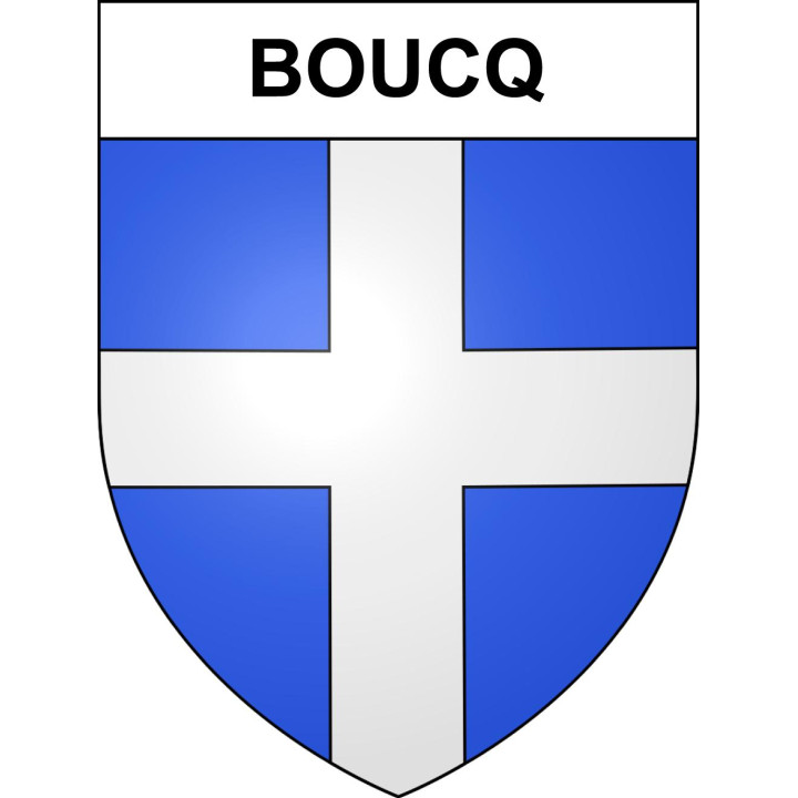Stickers coat of arms Boucq adhesive sticker