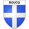 Pegatinas escudo de armas de Boucq adhesivo de la etiqueta engomada
