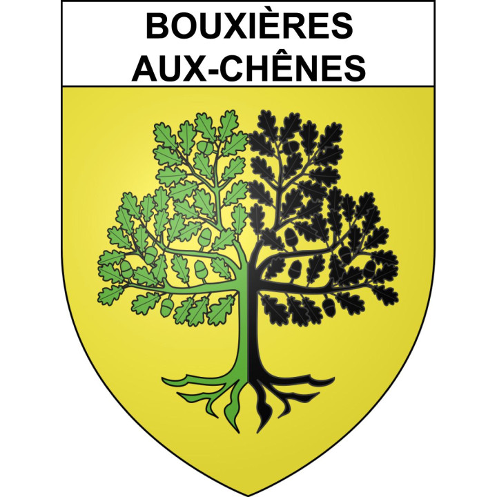 Bouxières-aux-Chênes 54 ville sticker blason écusson autocollant adhésif