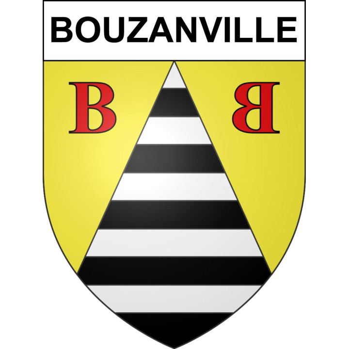Bouzanville 54 ville sticker blason écusson autocollant adhésif