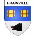 Brainville 54 ville sticker blason écusson autocollant adhésif