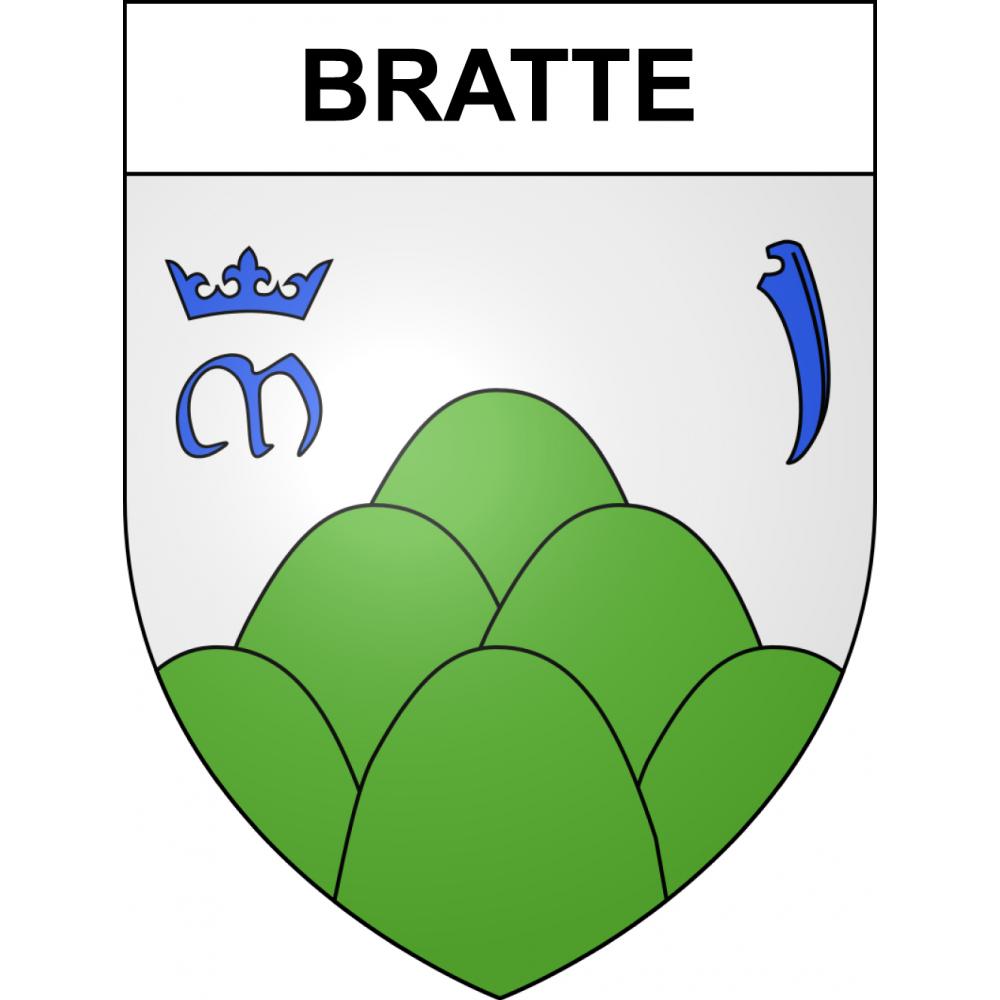 Bratte Sticker wappen, gelsenkirchen, augsburg, klebender aufkleber