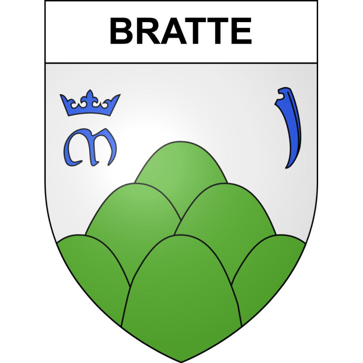 Stickers coat of arms Bratte adhesive sticker