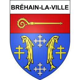 Bréhain-la-Ville Sticker wappen, gelsenkirchen, augsburg, klebender aufkleber