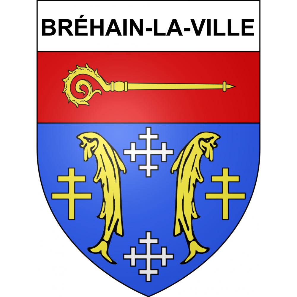 Stickers coat of arms Bréhain-la-Ville adhesive sticker