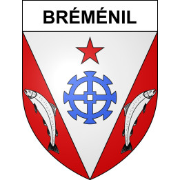 Pegatinas escudo de armas de Bréménil adhesivo de la etiqueta engomada