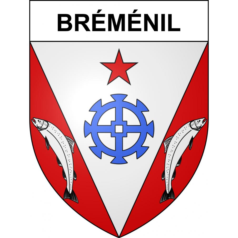 Bréménil 54 ville sticker blason écusson autocollant adhésif