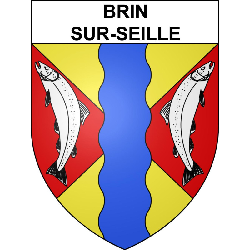 Stickers coat of arms Brin-sur-Seille adhesive sticker