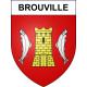 Brouville 54 ville sticker blason écusson autocollant adhésif