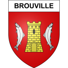 Brouville Sticker wappen, gelsenkirchen, augsburg, klebender aufkleber