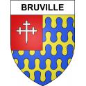 Stickers coat of arms Bruville adhesive sticker