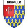 Bruville Sticker wappen, gelsenkirchen, augsburg, klebender aufkleber