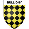 Bulligny 54 ville sticker blason écusson autocollant adhésif