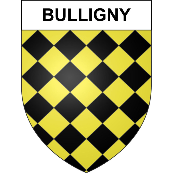 Bulligny 54 ville sticker blason écusson autocollant adhésif