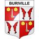 Buriville 54 ville sticker blason écusson autocollant adhésif