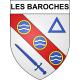 Les Baroches Sticker wappen, gelsenkirchen, augsburg, klebender aufkleber
