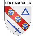 Les Baroches 54 ville sticker blason écusson autocollant adhésif