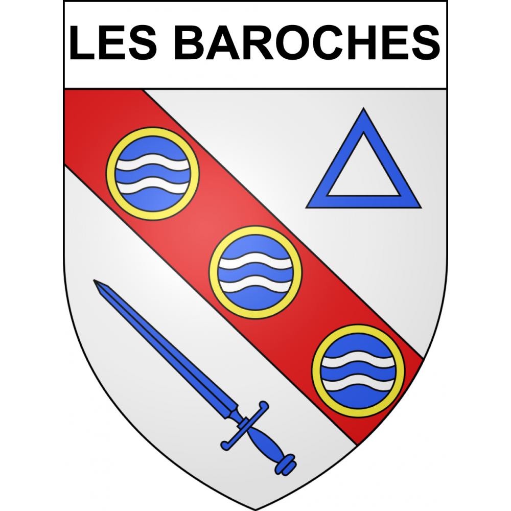 Pegatinas escudo de armas de Les Baroches adhesivo de la etiqueta engomada