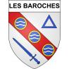 Les Baroches Sticker wappen, gelsenkirchen, augsburg, klebender aufkleber