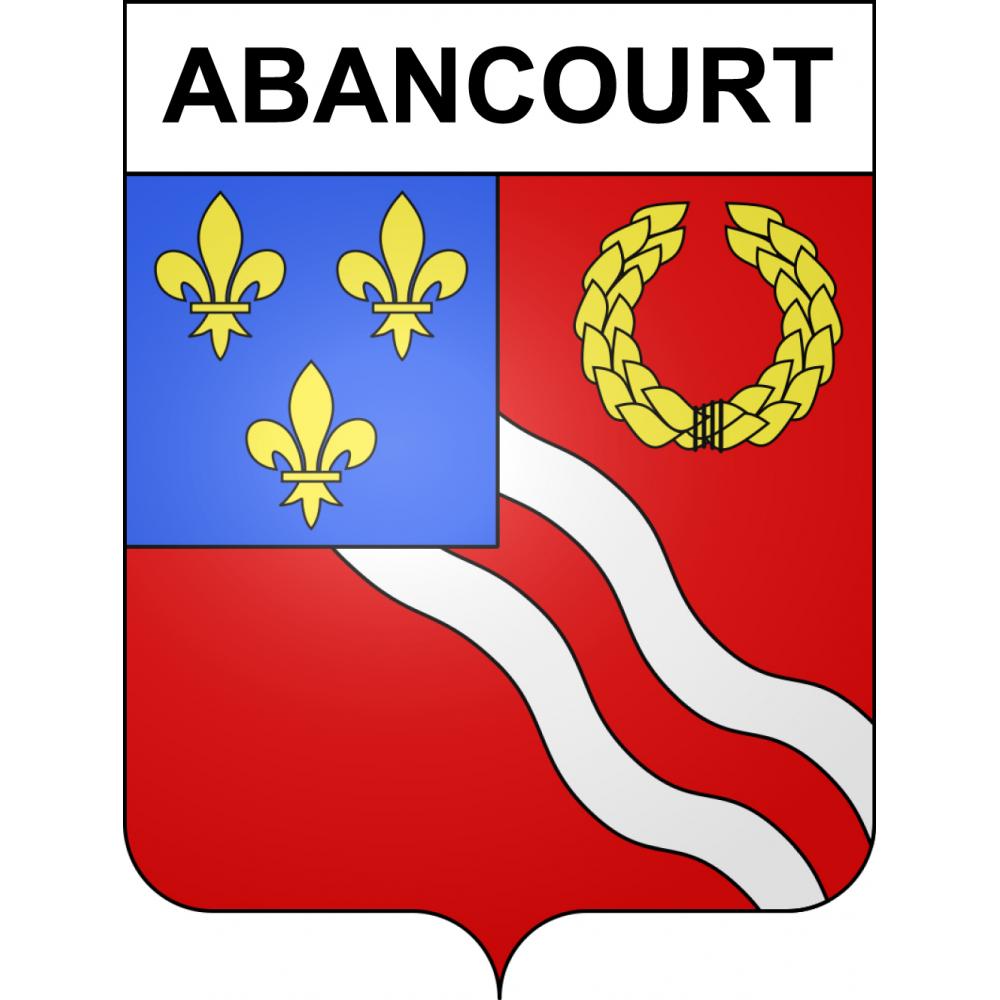 Abancourt 60 ville sticker blason écusson autocollant adhésif