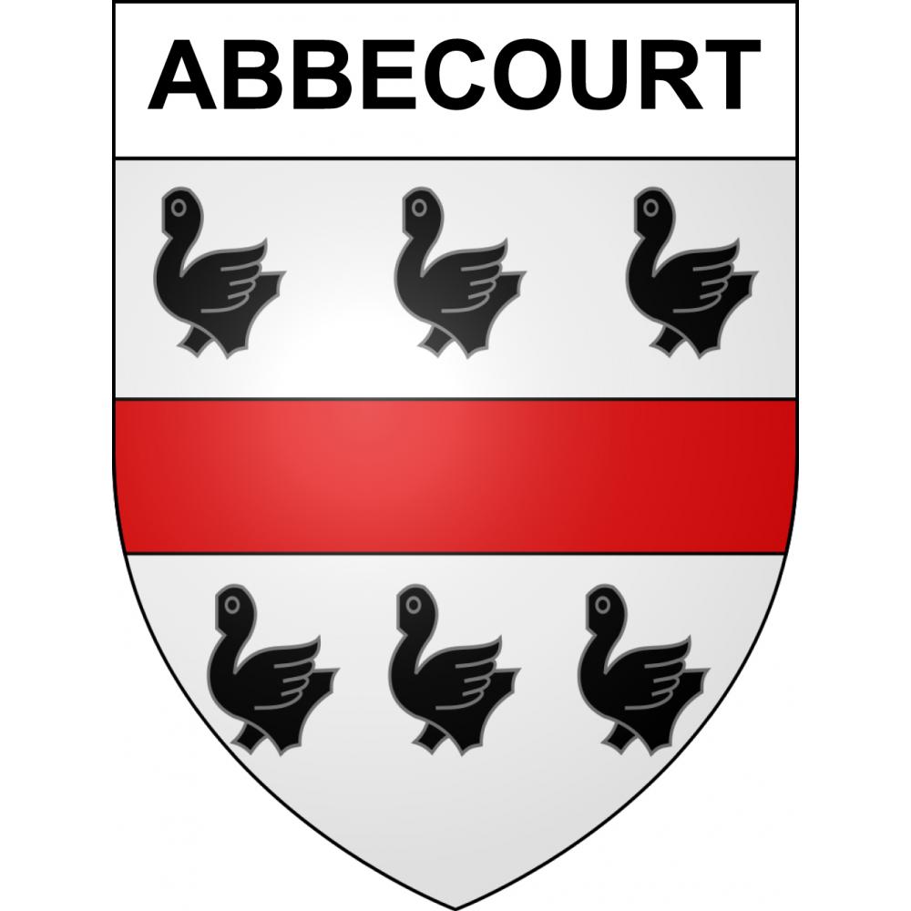 Abbecourt 60 ville sticker blason écusson autocollant adhésif