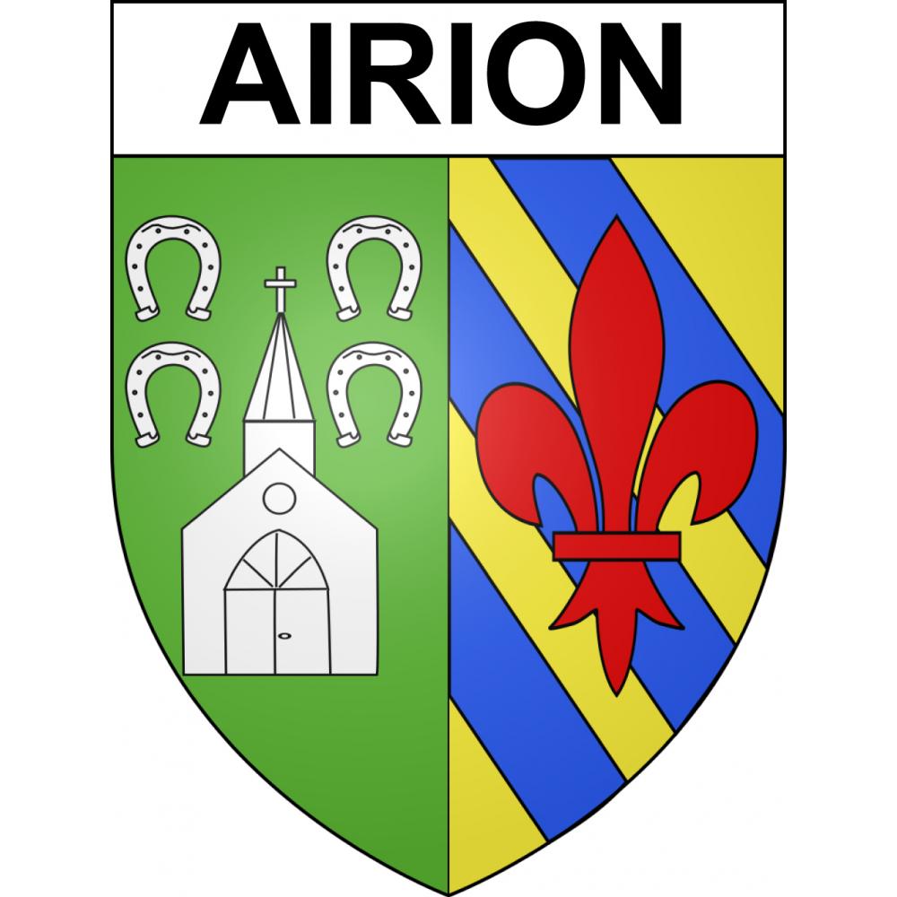Airion 60 ville sticker blason écusson autocollant adhésif