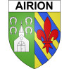 Pegatinas escudo de armas de Airion adhesivo de la etiqueta engomada
