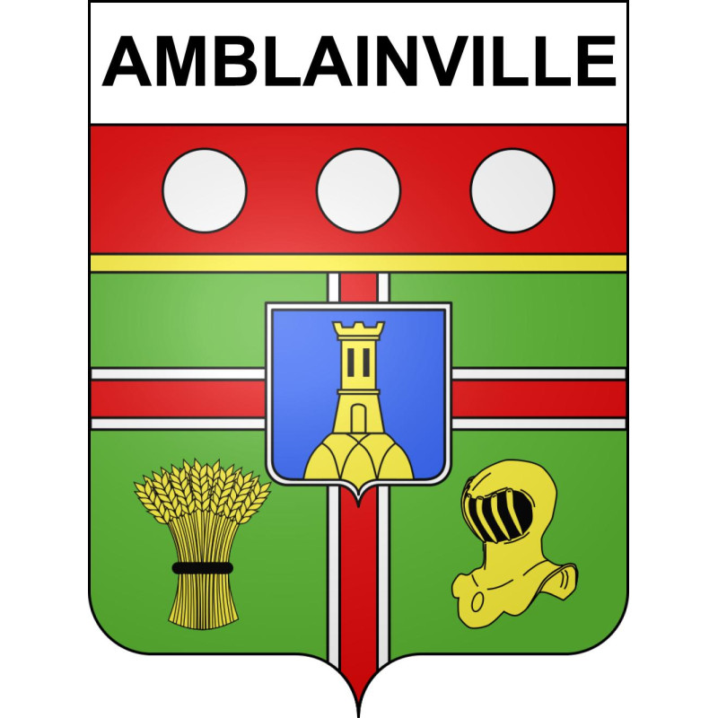 Amblainville Sticker wappen, gelsenkirchen, augsburg, klebender aufkleber
