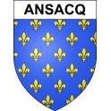 Ansacq 60 ville sticker blason écusson autocollant adhésif