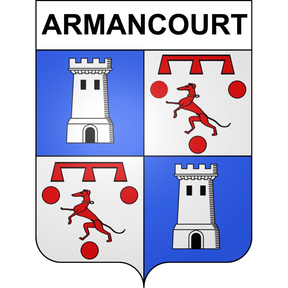 Armancourt Sticker wappen, gelsenkirchen, augsburg, klebender aufkleber