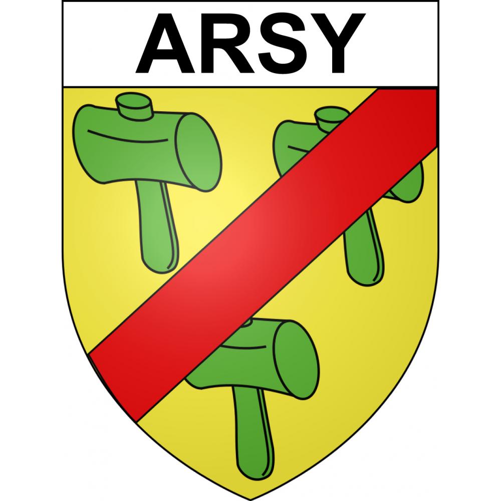 Stickers coat of arms Arsy adhesive sticker