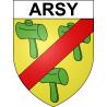 Stickers coat of arms Arsy adhesive sticker