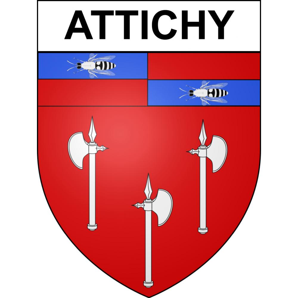 Adesivi stemma Attichy adesivo